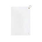 Birdies & Bubbles Rose - Grey Golf Towel