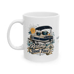 Anchor Management & Resting Boat Face — Personalized Captain Mug | Nautical