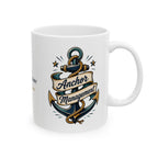 Anchor Management & Latitude Adjustment — Personalized Captain Mug | Vintage