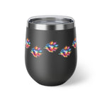 Rainbow Watercolor Paw Print - 12oz Wine Tumbler