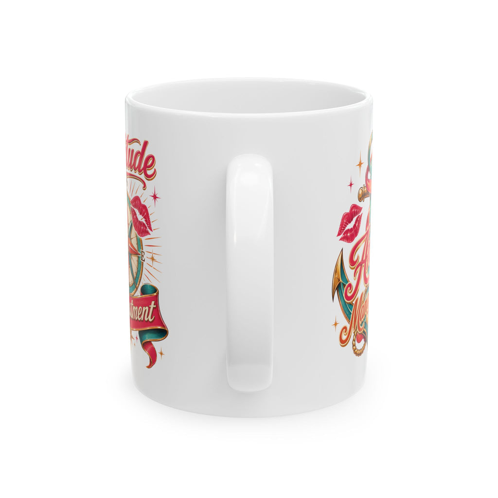 Latitude Adjustment & Anchor Management — Personalized Captain Mug | Retro Riviera