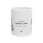 Pontooncini & Sip Sail Repeat — Personalized Captain Mug | Nautical