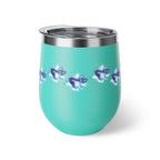 Watercolor Paw Print - 12oz Wine Tumbler