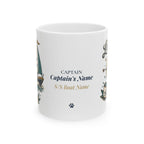 Latitude Adjustment & Sip Sail Repeat — Personalized Captain Mug | Vintage