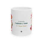 Latitude Adjustment & Anchor Management — Personalized Captain Mug | Retro Riviera