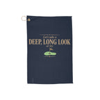 Take A Look At My Hole Golf Towel (Navy) | Good Boy Golf Club
