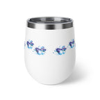 Watercolor Paw Print - 12oz Wine Tumbler