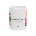 Sip Sail Repeat & Resting Boat Face — Personalized Captain Mug | Retro Riviera