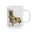 German Shepherd Dog Days of Summer - Ceramic Mug, (11oz, 15oz)