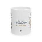 Latitude Adjustment & Anchor Management — Personalized Captain Mug | Nautical