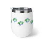 Green Watercolor Paw Print - 12oz Wine Tumbler