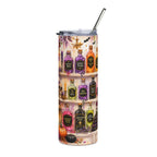 Witchy Apothecary Tumbler | Halloween Potion Bottles Wrap | Spooky Witch Aesthetic Cup | Fall Gothic Tumbler | Potions and Hexes Drinkware