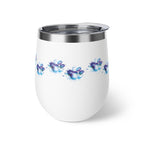 Watercolor Paw Print - 12oz Wine Tumbler