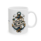 Anchor Management & Resting Boat Face — Personalized Captain Mug | Nautical