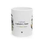Anchor Management & Resting Boat Face — Personalized Captain Mug | Nautical