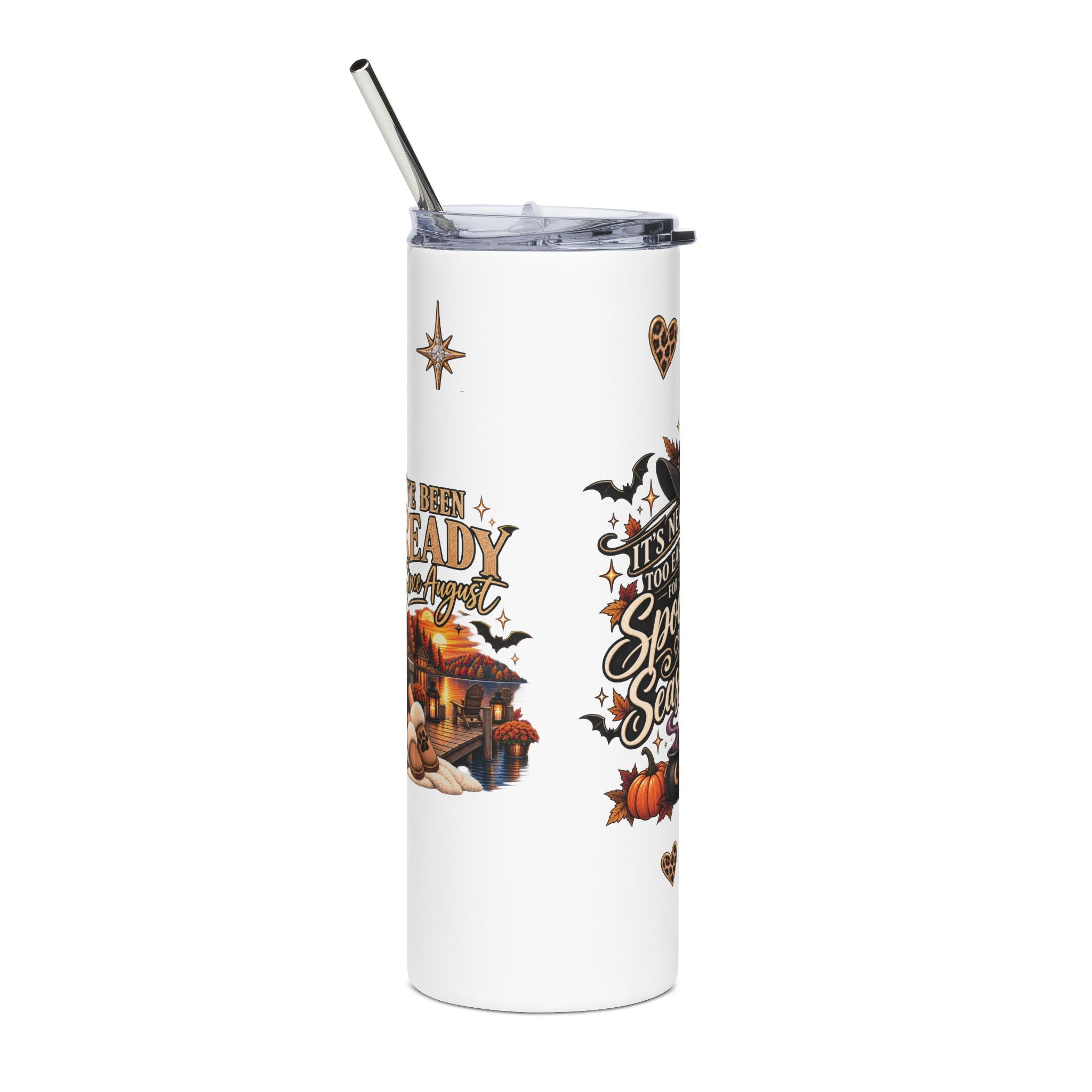 I've Been Ready Since August 20oz Tumbler, Spooky Season Tumbler, Halloween Witch Tumbler