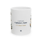 Anchor Management & Latitude Adjustment — Personalized Captain Mug | Vintage