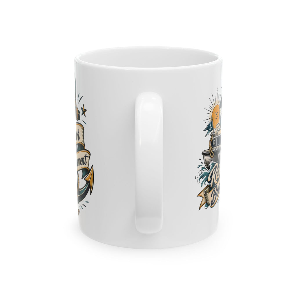 Anchor Management & Resting Boat Face — Personalized Captain Mug | Nautical