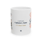 Sip Sail Repeat & Resting Boat Face — Personalized Captain Mug | Nautical