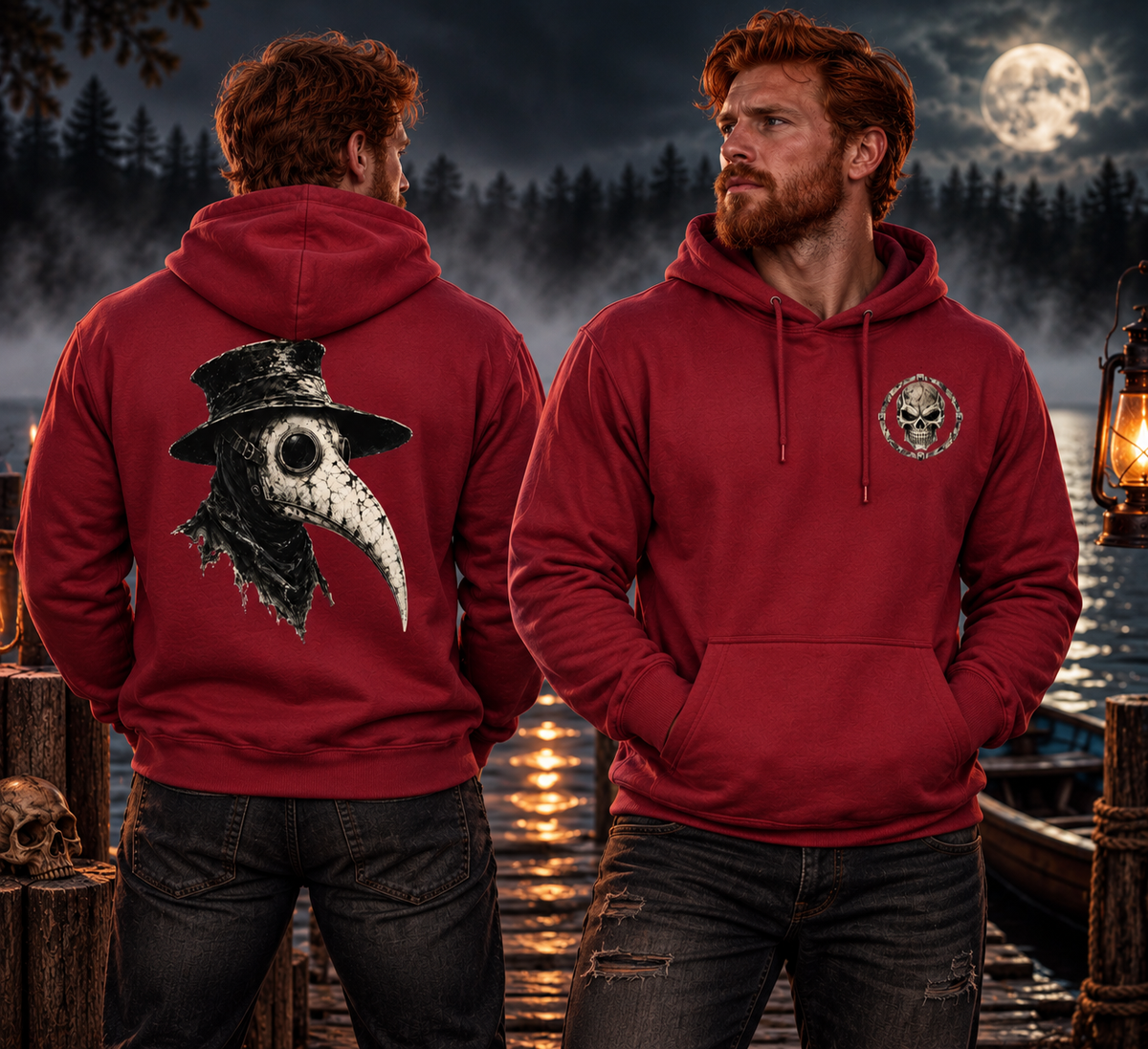 Plague Doctor - 2-Sided Adult Hoodie
