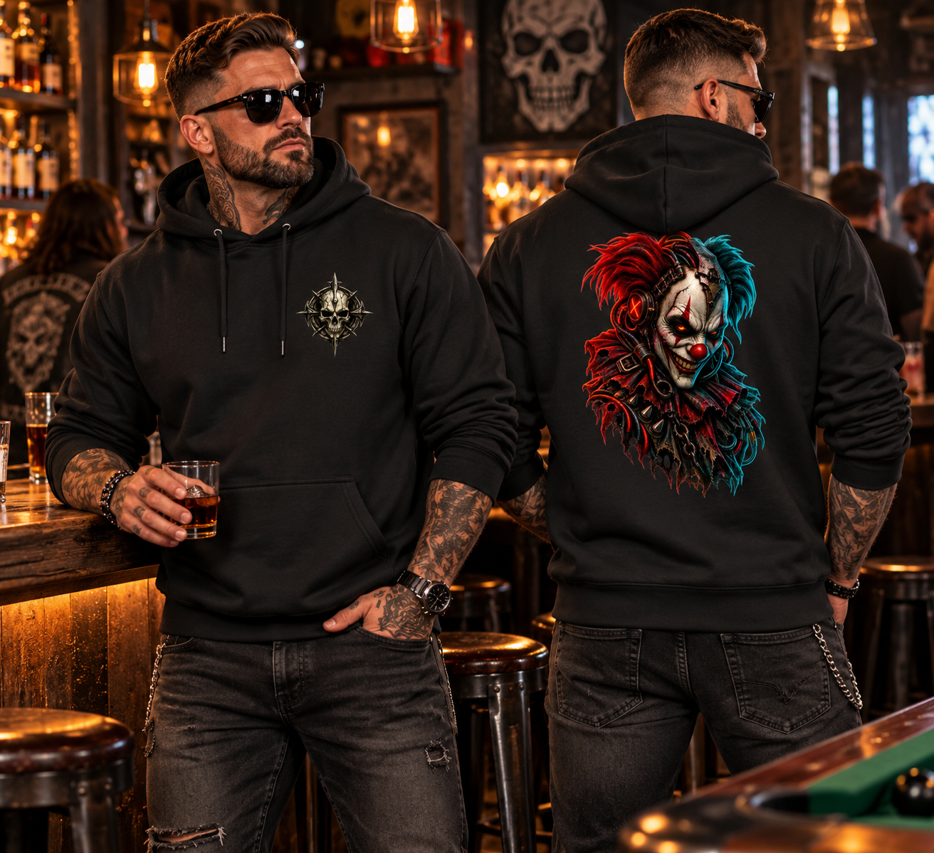 Clown - 2-Sided Adult Hoodie