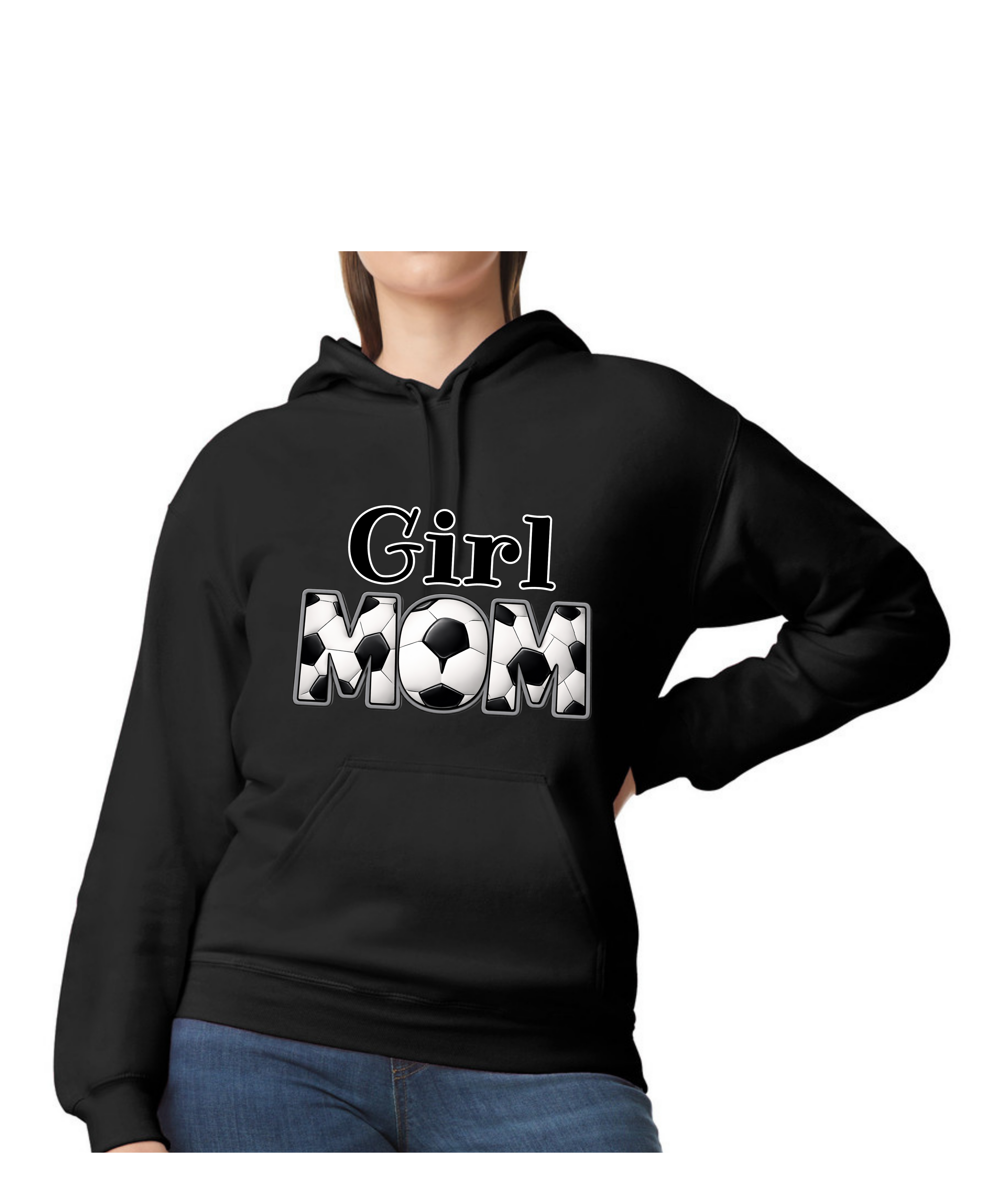 Soccer Girl Mom - Adult Hoodie
