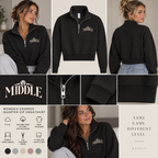 Middle - Ladies 1/2 Zip Fleece