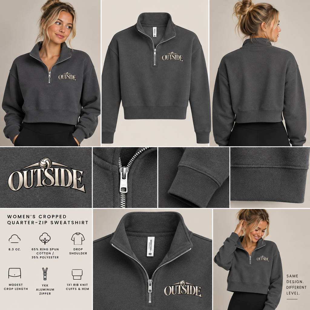 Outside- Ladies 1/2 Zip Fleece
