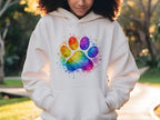 Paw Print Ink Splatter - Youth Hoodie