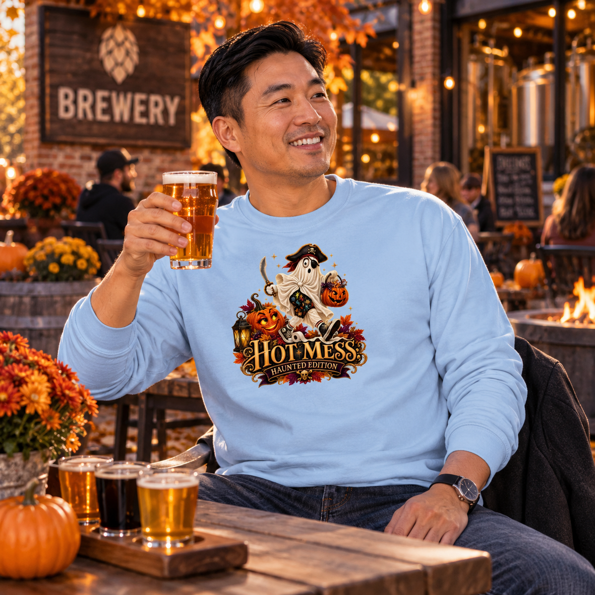Pirate Hot Mess - Adult Long Sleeve Shirt