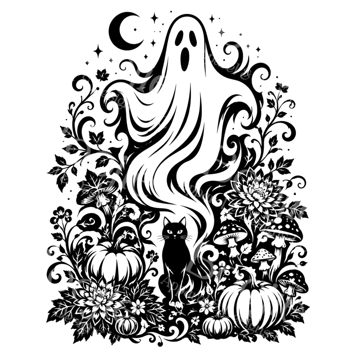 Haunted Nights SVG Pack — 5 Spooky Moonlit Scene Cut Files for Cricut