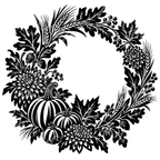 Harvest Table SVG Pack — 5 Elegant Thanksgiving Botanical Cut Files for Cricut