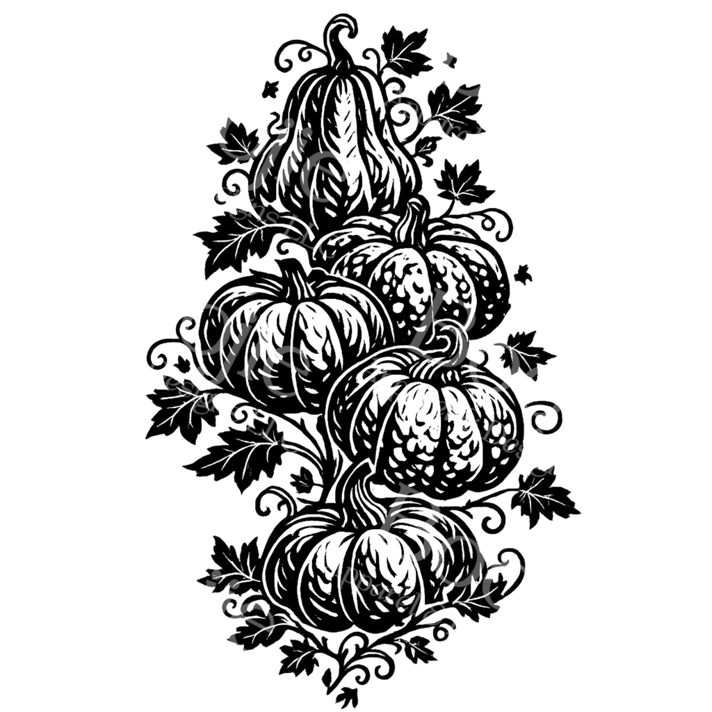 Pumpkin Patch SVG Pack — 5 Heirloom Pumpkin Cut Files for Cricut