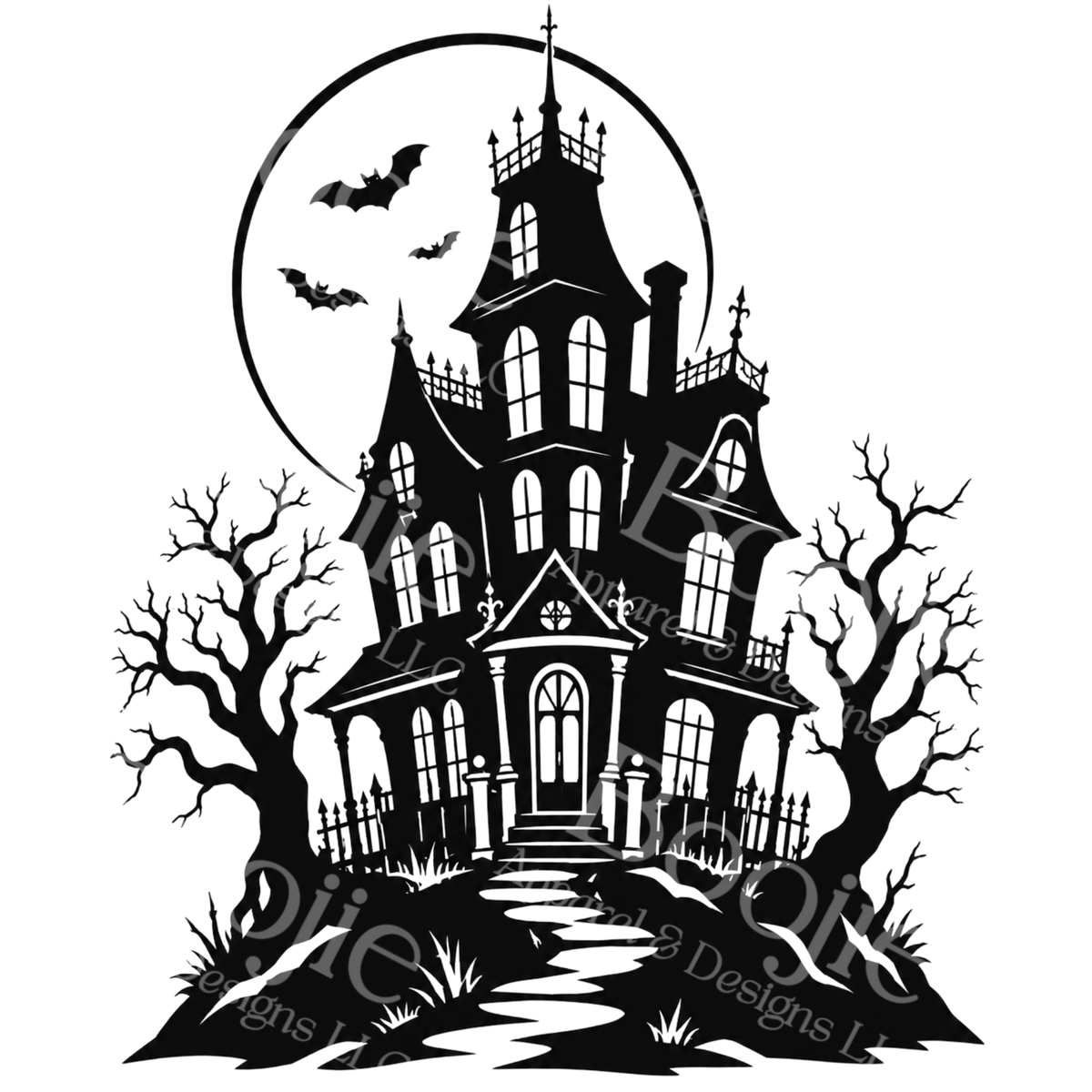 Haunted Houses SVG Pack — 5 Gothic Architecture Cut Files for Cricut