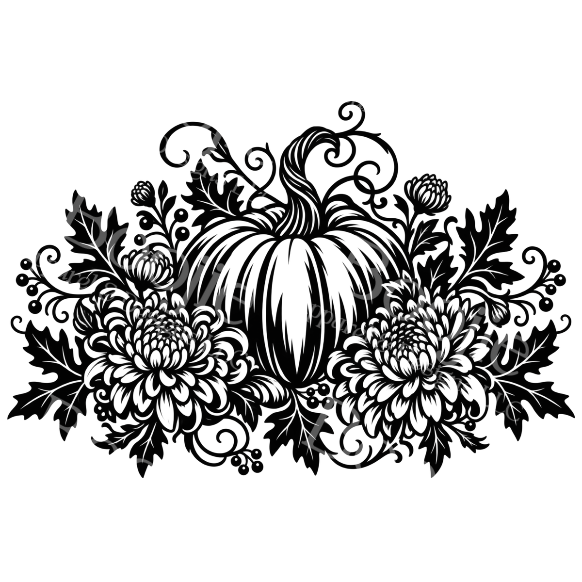 Pumpkins & Harvest SVG Bundle — 10 Fall Botanical Cut Files for Cricut