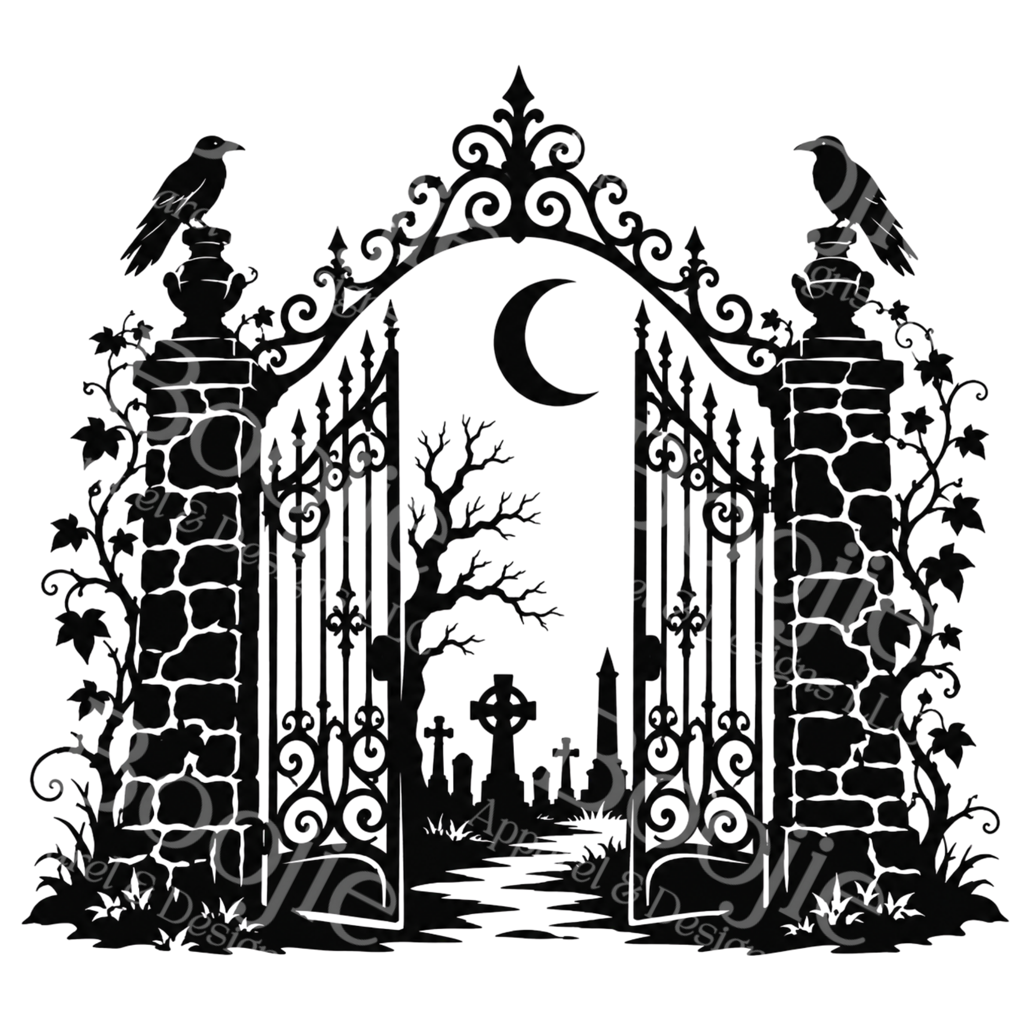 Haunted & Spooky SVG Bundle — 10 Gothic Scene Cut Files for Cricut