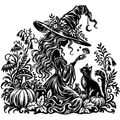 Witchy Botanicals SVG Pack — 5 Gothic Witch & Herb Cut Files for Cricut