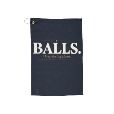 BALLS. Golf Towel (Diamond Quilt) | Good Boy Golf Club