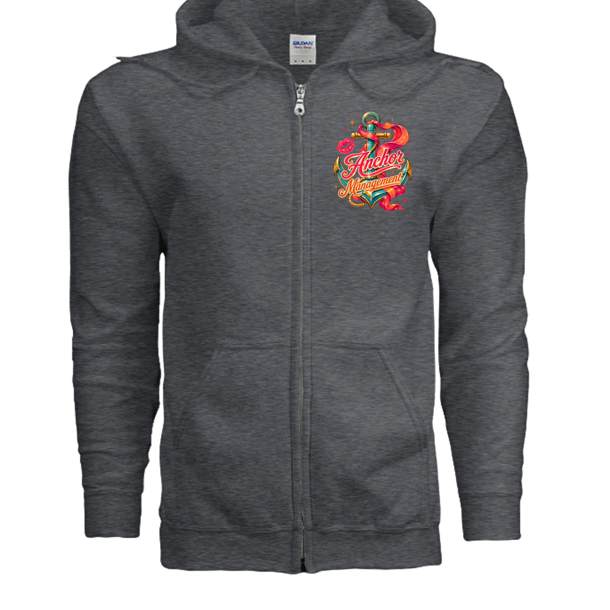 DARK HEATHER - G186 - FRONT