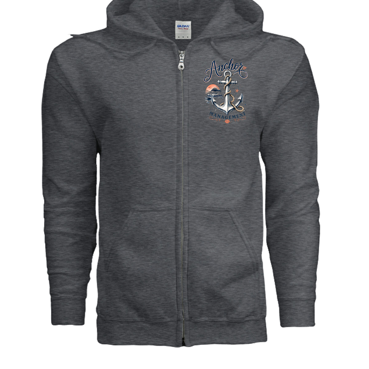 DARK HEATHER - G186 - FRONT