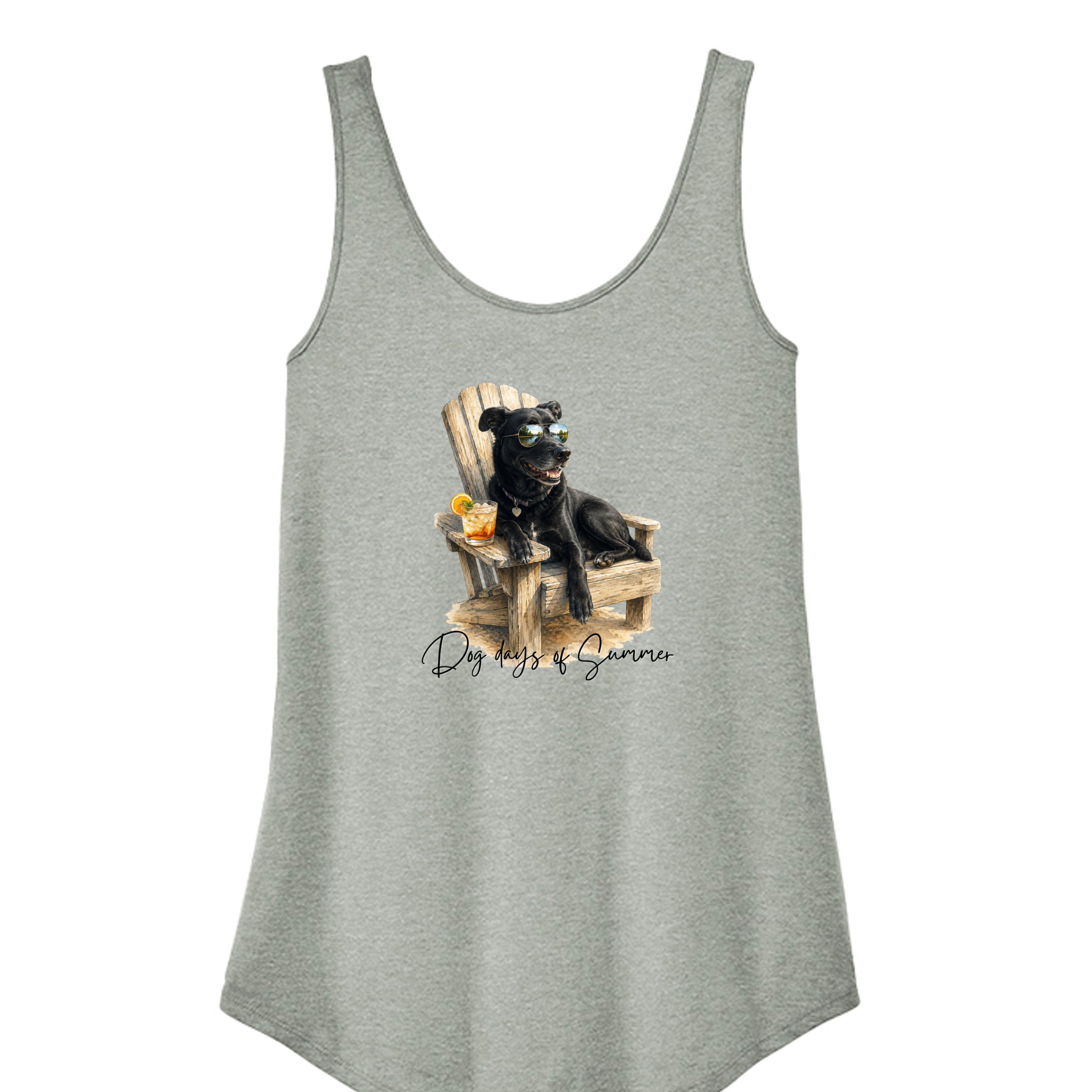 Heathered Grey - DT151 - FRONT